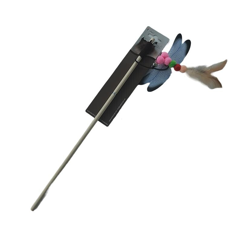 Eastland Feathered Dragonfly Cat Teaser Wand Toy