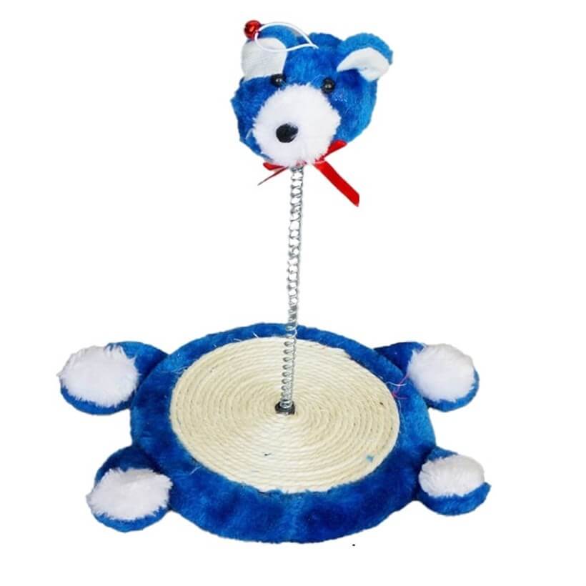 Eastland Plush Bear Spring Cat Toy Interactive Exercise 26 cm