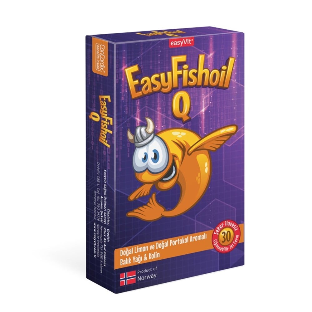 EasyFishoil Q Chewable 30 Gel Tablets