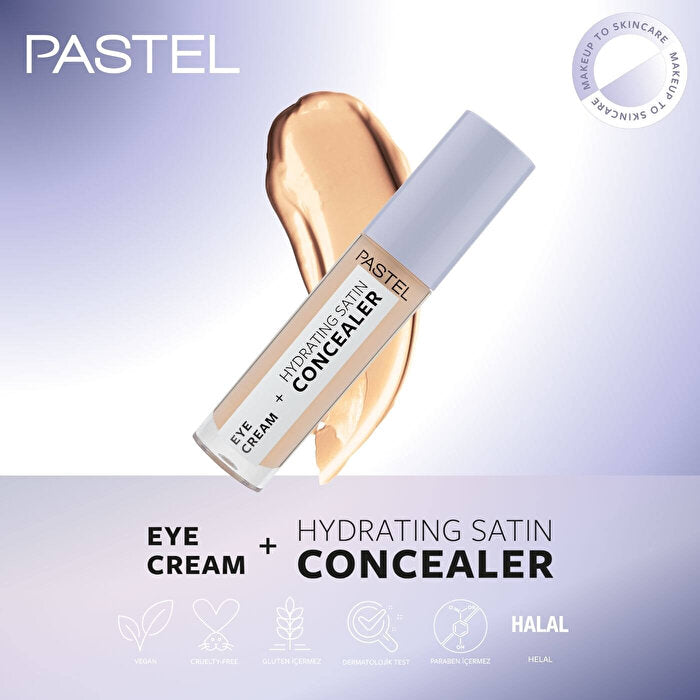 Pastel Eye Cream + Hydrating Satin Concealer 65 Honeybun | Brightening Care