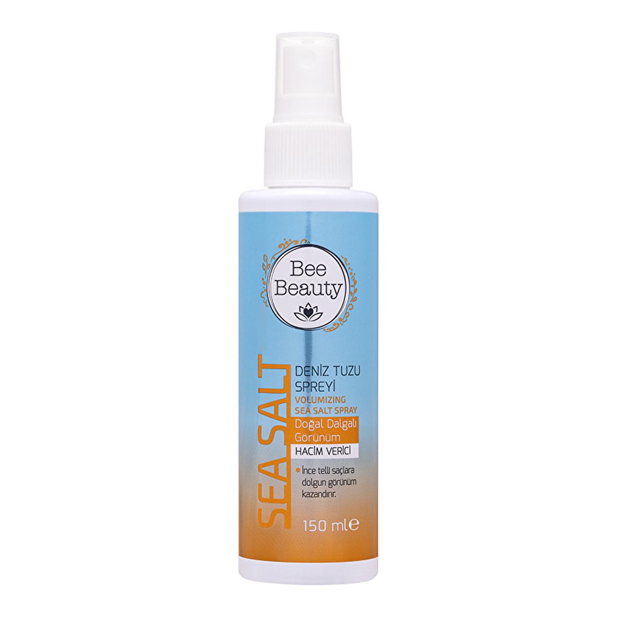 Bee Beauty Sea Salt Spray for Hair - Adds Volume, Texture & Natural Wave Effect - 5.07 fl oz Bee Beauty Sea Salt Spray for Hair Volume & Texture hair styling spray, sea salt spray, volumizing hair spray, natural wave effect hair product, texturizing hair spray, hair volume enhancer, natural hairstyle, effortless style, hair texture improver, beauty hair products, hair care spray, styling hair products, beachy waves, hair volumizer