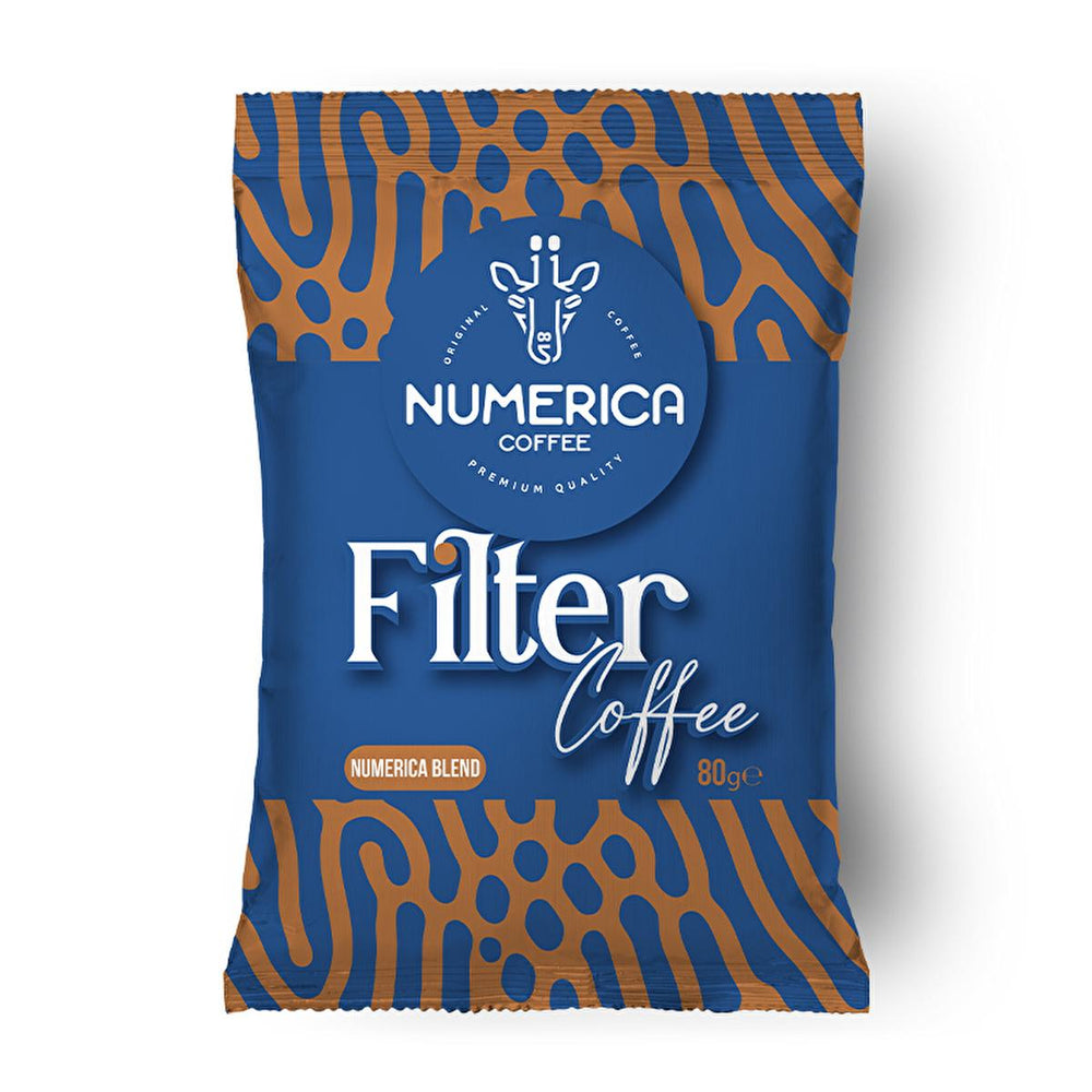 Numerica 100% Arabica Ground Coffee Blend - Rich Flavor Profile, Medium Body, 80g - Food & Candy