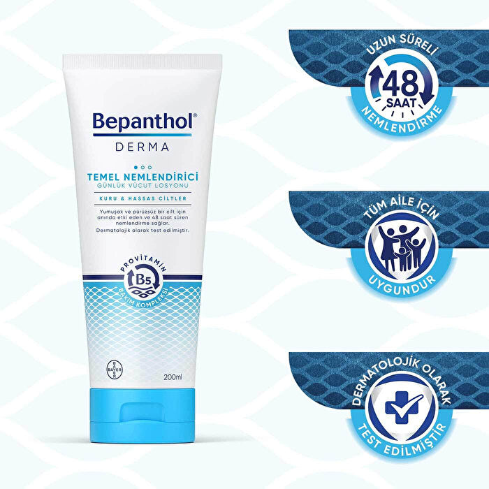 Bepanthol Derma Essential Moisturizing Lotion for Dry Sensitive Skin 200ml - view 7