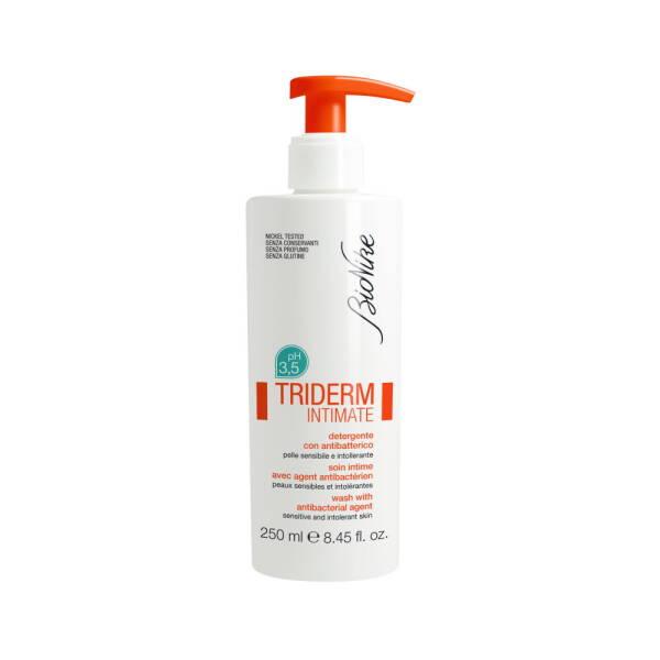 BioNike Triderm Intimate Wash - Gentle pH 3.5 for Sensitive Care, 8.45 fl oz BioNike Triderm Intimate Wash - pH 3.5 Sensitive Care intimate wash, genital hygiene, natural pH balance, BioNike Triderm, sensitive care, personal hygiene products, gentle wash, daily hygiene, men's hygiene, women's hygiene, pH balanced products, soothing ingredients, bisabolol, rosemary leaf oil