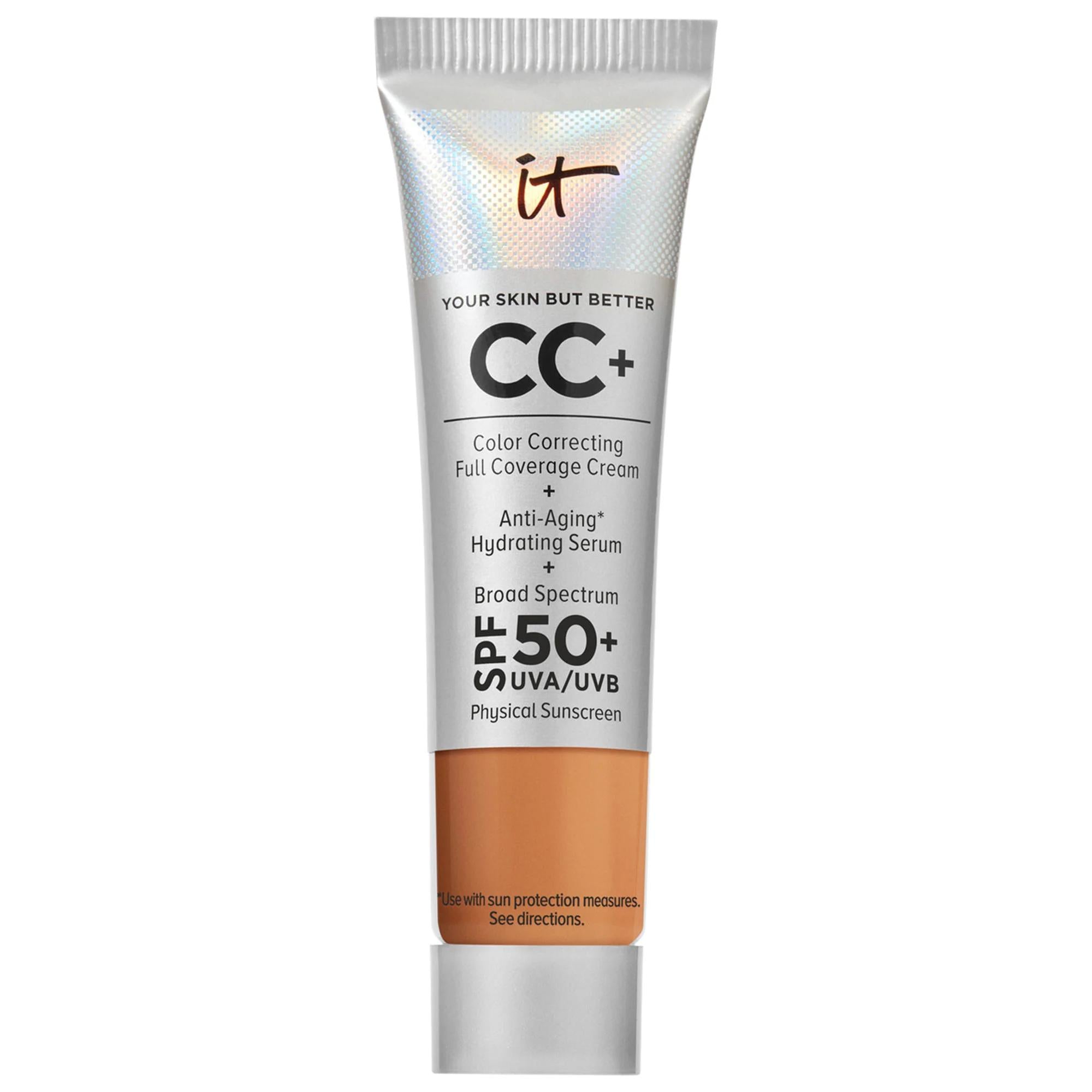 IT Cosmetics Mini CC+ Cream Full Coverage Color Correcting Foundation with SPF 50+ - Vegan, Gluten-Free, Cruelty-Free Makeup Mini CC+ Cream - Full Coverage Vegan Foundation with SPF 50+ Color Correcting Foundation, Full Coverage Foundation, SPF 50+ Sunscreen, Vegan Makeup, Gluten-Free Cosmetics, Cruelty-Free Beauty Products, Anti-Aging Foundation, Hydrating Foundation, Makeup, Skincare, Beauty Products, Natural Ingredients, Sustainable Packaging