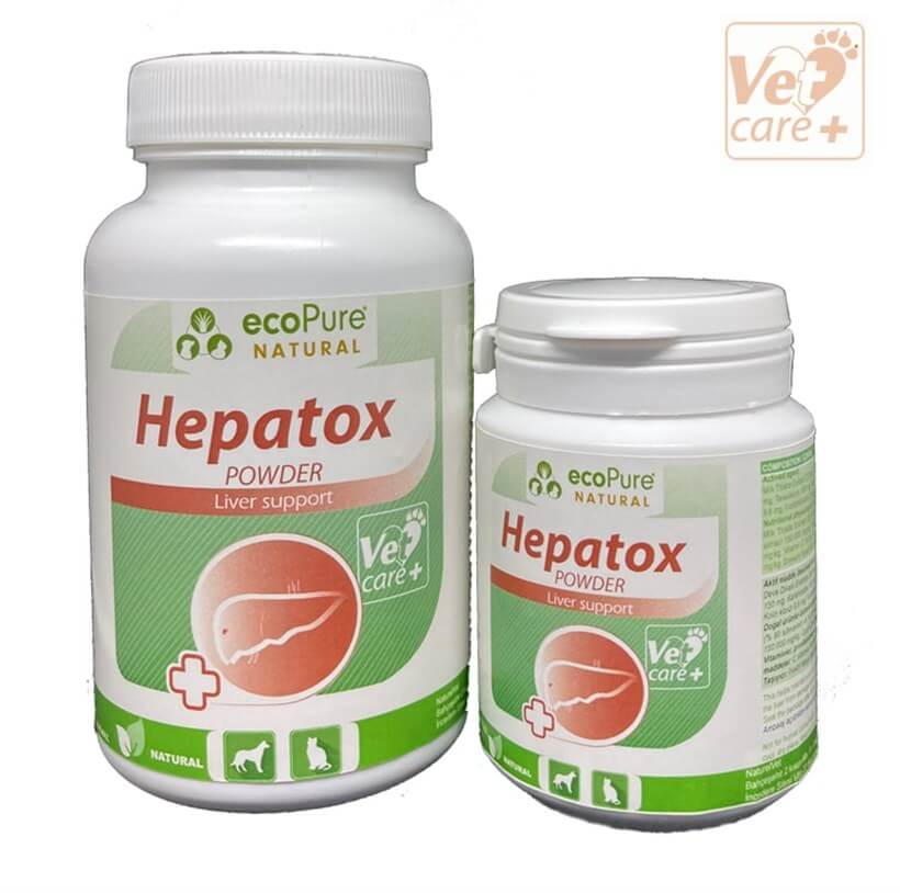 Ecopure Hepatox Liver Support Powder for Cats & Dogs 40g