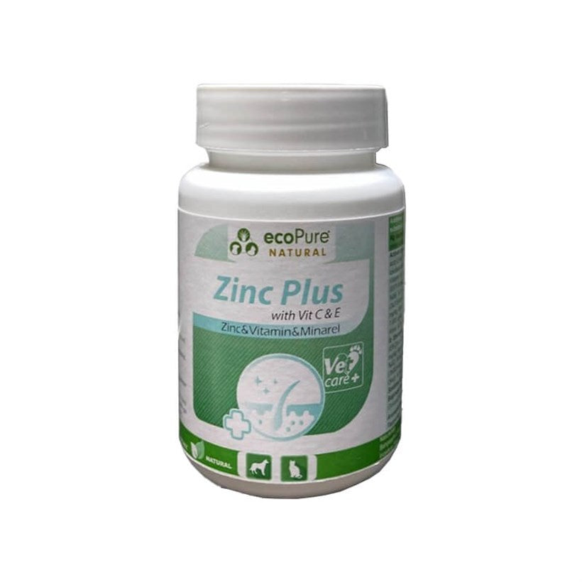 Ecopure Zinc Plus Skin & Coat Support for Cats and Dogs 90g