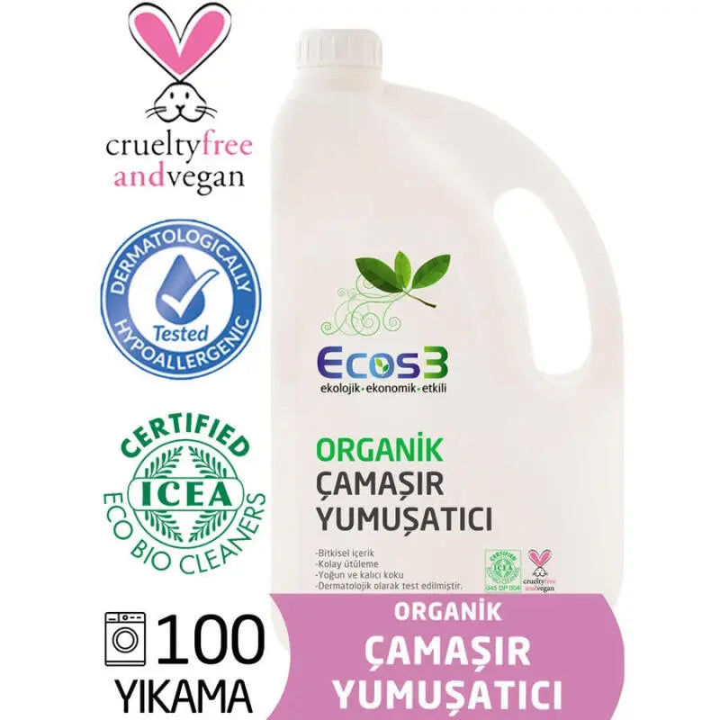 Ecos3 Organic Fabric Softener for Smooth Clothes 2500ml