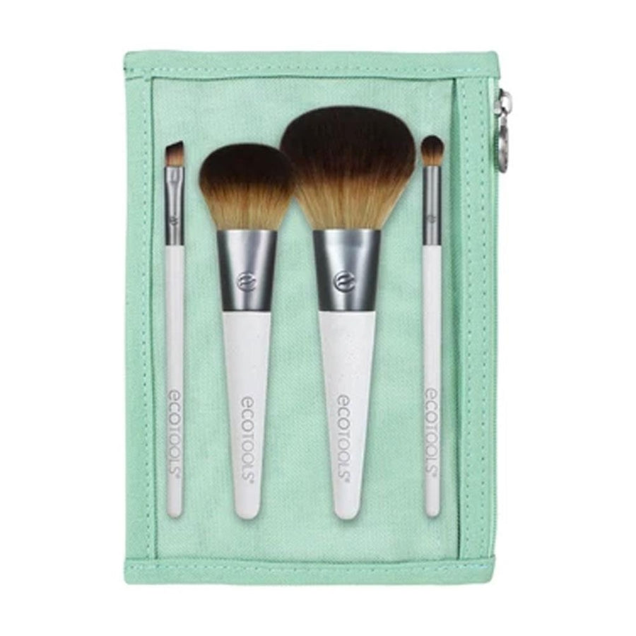 EcoTools On The Go Brush Set Travel Makeup Essentials 4 Pieces