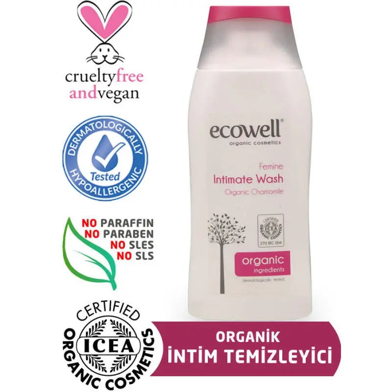 Ecowell Intimate Wash pH Balanced Cleanser 200ml