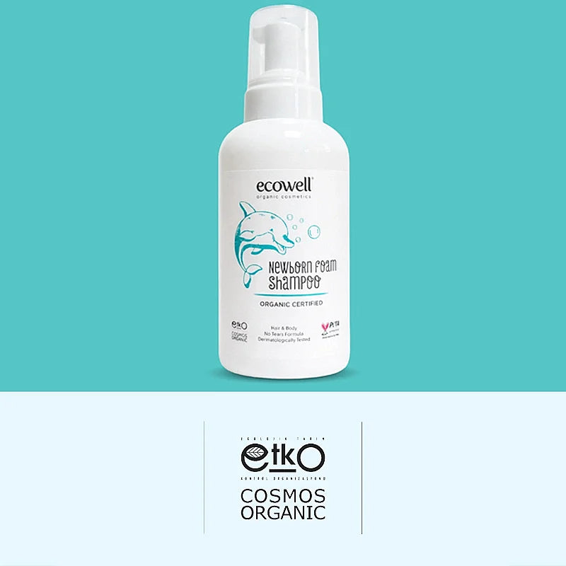 Ecowell Newborn Foam Shampoo with Aloe Vera 500ml