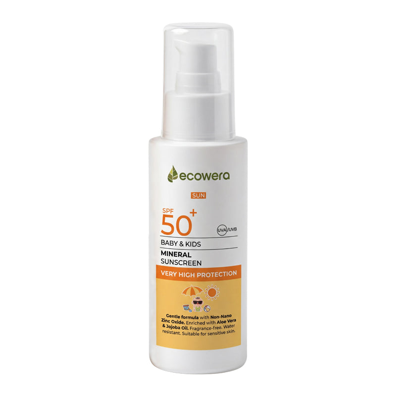 Ecowera Kids Mineral Sunscreen SPF50+ Water Resistant 100ml