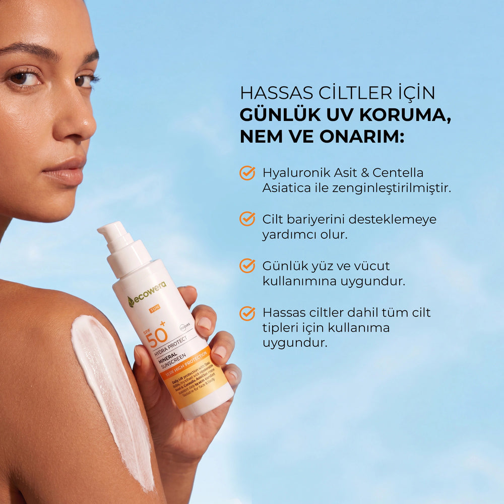 Ecowera Mineral Sunscreen SPF50+ Broad Spectrum Protection 150ml