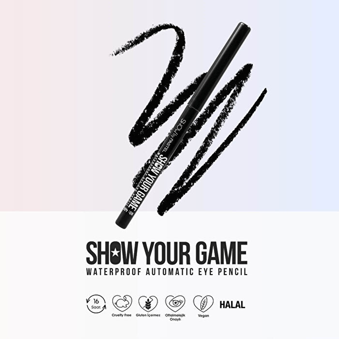 Show By Pastel Waterproof Eyeliner 406 - 16 Hour Smudge-Proof | Easy Glide