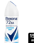 Rexona Cotton Dry Women Deodorant 150ml - 72 Hour Protection | Fresh