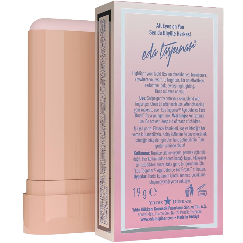 Eda Taspinar Cream Highlighter Stick in Rosy Ranger 19g