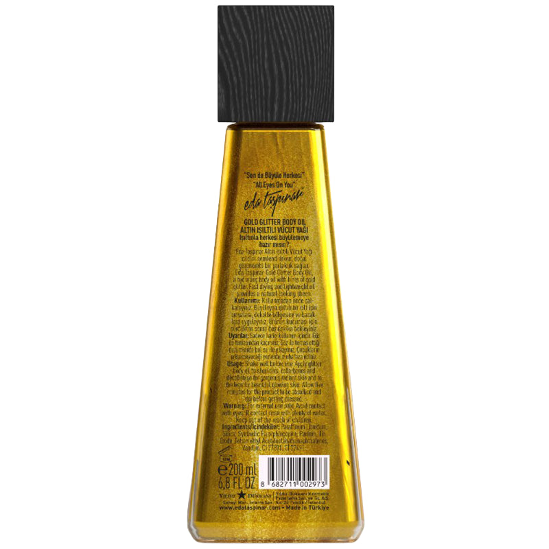 Eda Taspinar Golden Illusion Gold Glitter Body Oil 200ml