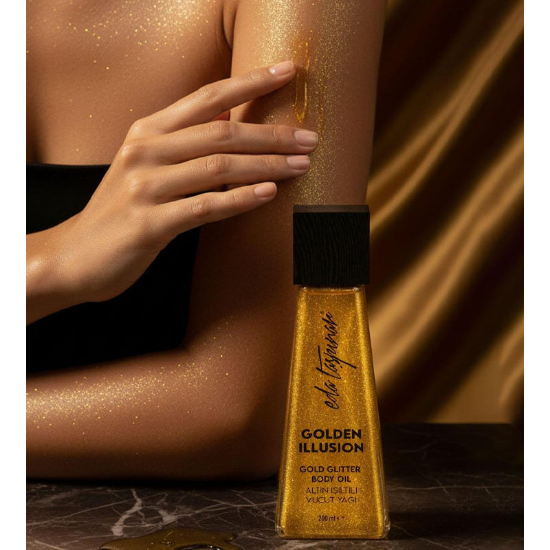 Eda Taspinar Golden Illusion Gold Glitter Body Oil 200ml