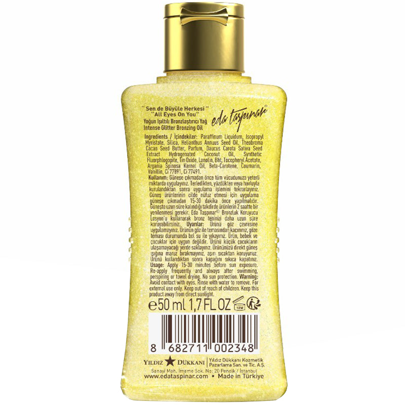 Eda Taspinar Intense Glitter Bronzing Oil for Glowing Tan 50ml