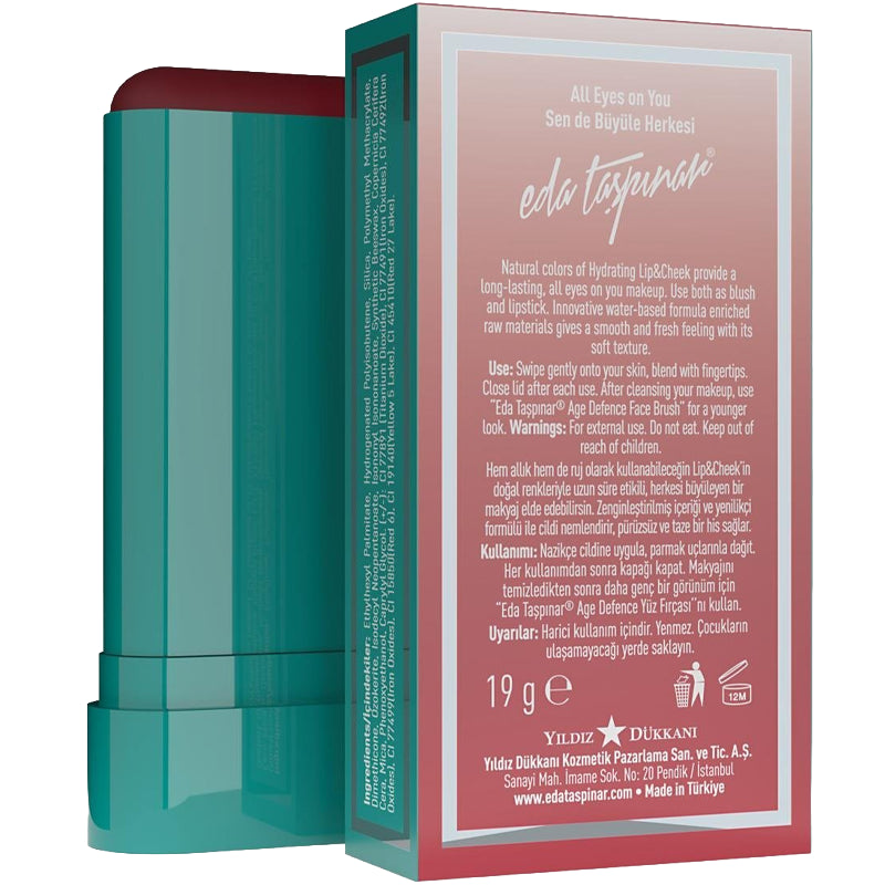 Eda Taspinar Spicy Queen Lip & Cheek Cream Stick 19g