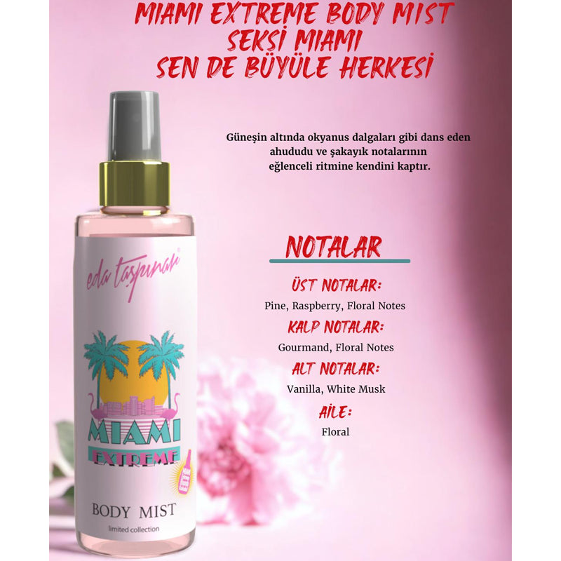 Eda Taspinar Miami Extreme Body Mist Tropical Scent 200ml