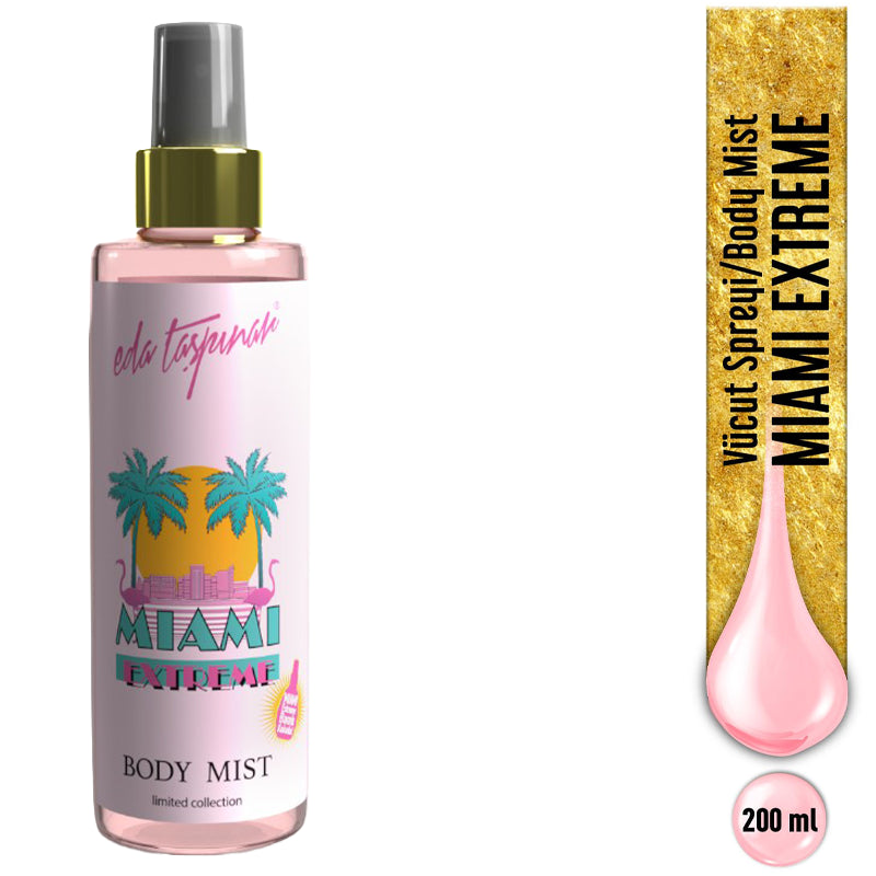 Eda Taspinar Miami Extreme Body Mist Tropical Scent 200ml
