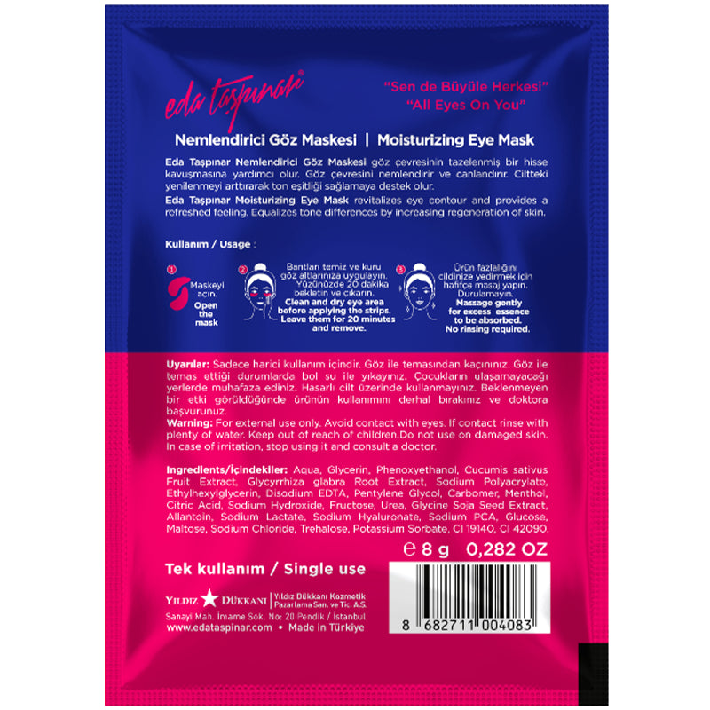 Eda Taspinar Moisturizing Eye Mask for Brightening 8ml