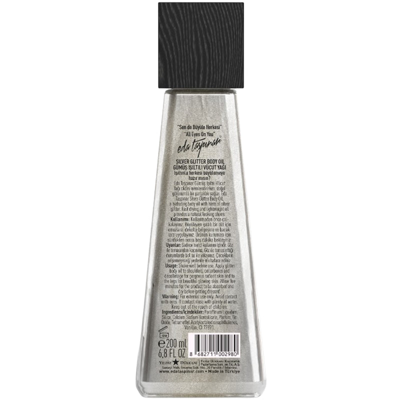 Eda Taspinar Silver Illusion Glitter Body Oil 200ml