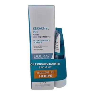 ducray keracnyl cream 30 ml, ducray keracnyl foaming gel 40 ml Ducray Keracnyl PP+ Cream & Foaming Gel Set | 30 ml & 40 ml Ducray Keracnyl Set - Acne Care Cream & Foaming Gel ducray, keracnyl, acne-care, skincare-set, cream, foaming-gel, skincare, oily-skin, teenage-skin, ai-generated