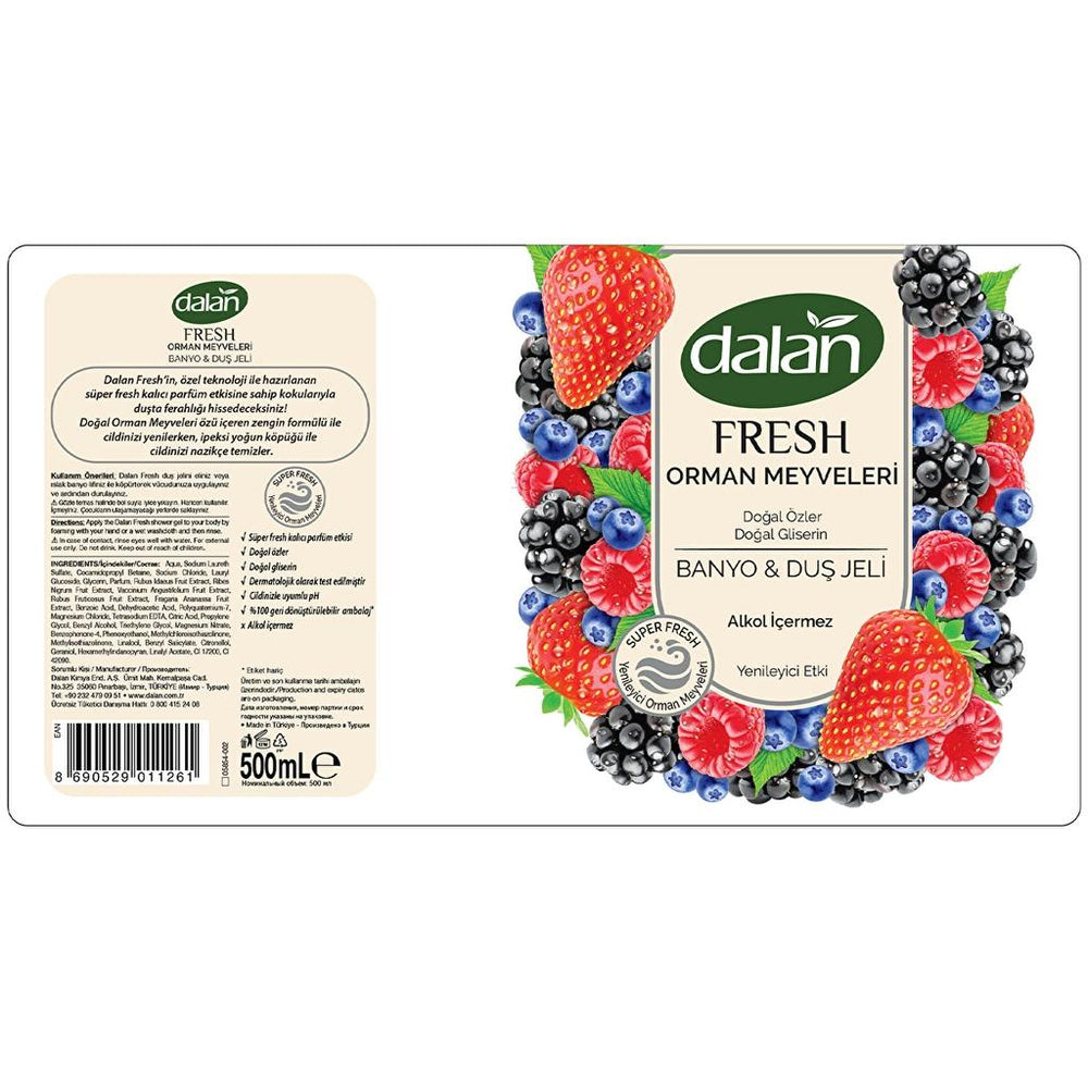 Dalan Fresh Forest Berries Shower Gel 500 ml