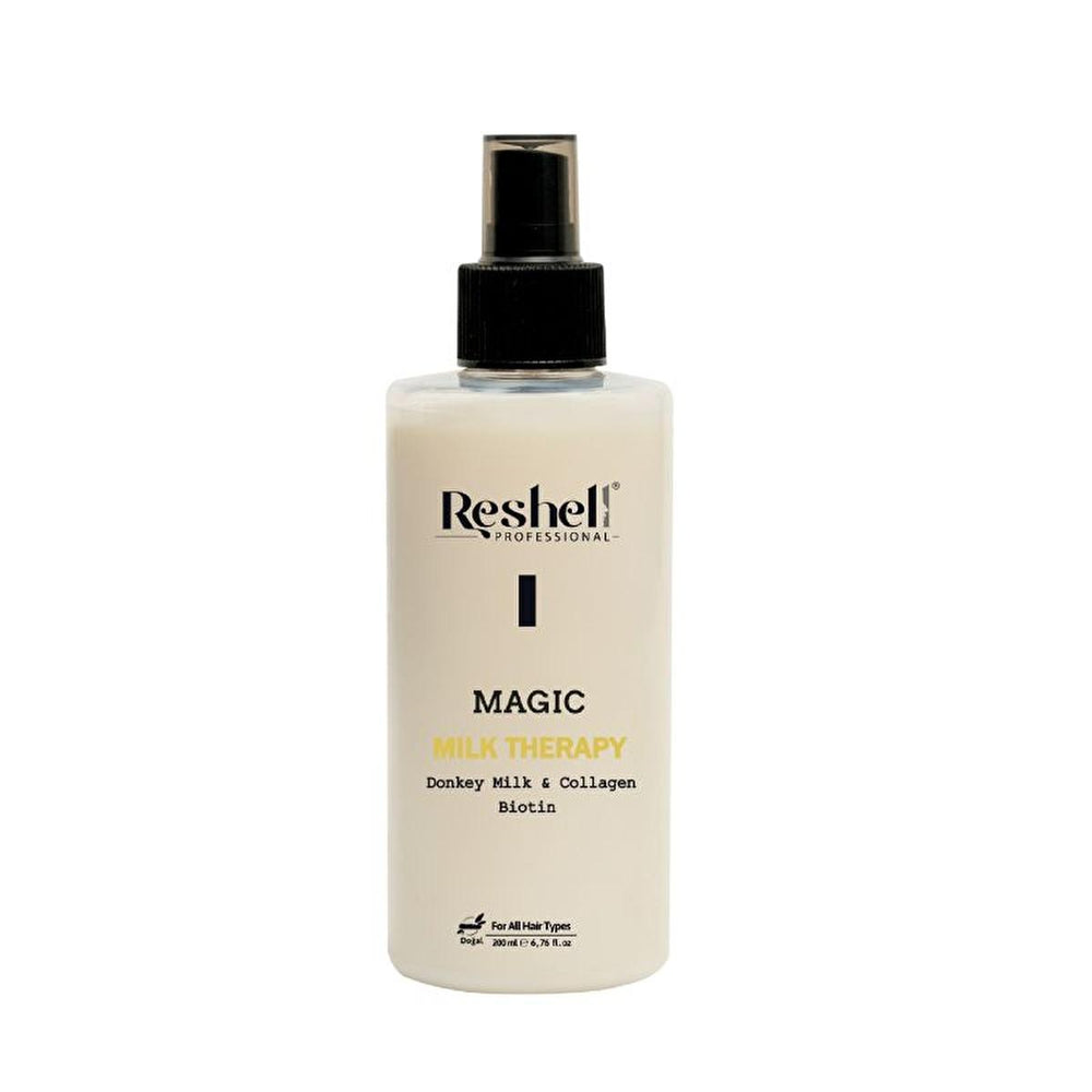 Reshell Hair Care Magic Milk Therapy - Collagen, Argan Oil, Biotin - Nourishes & Protects Hair - 6.76 fl oz - Hair Mask