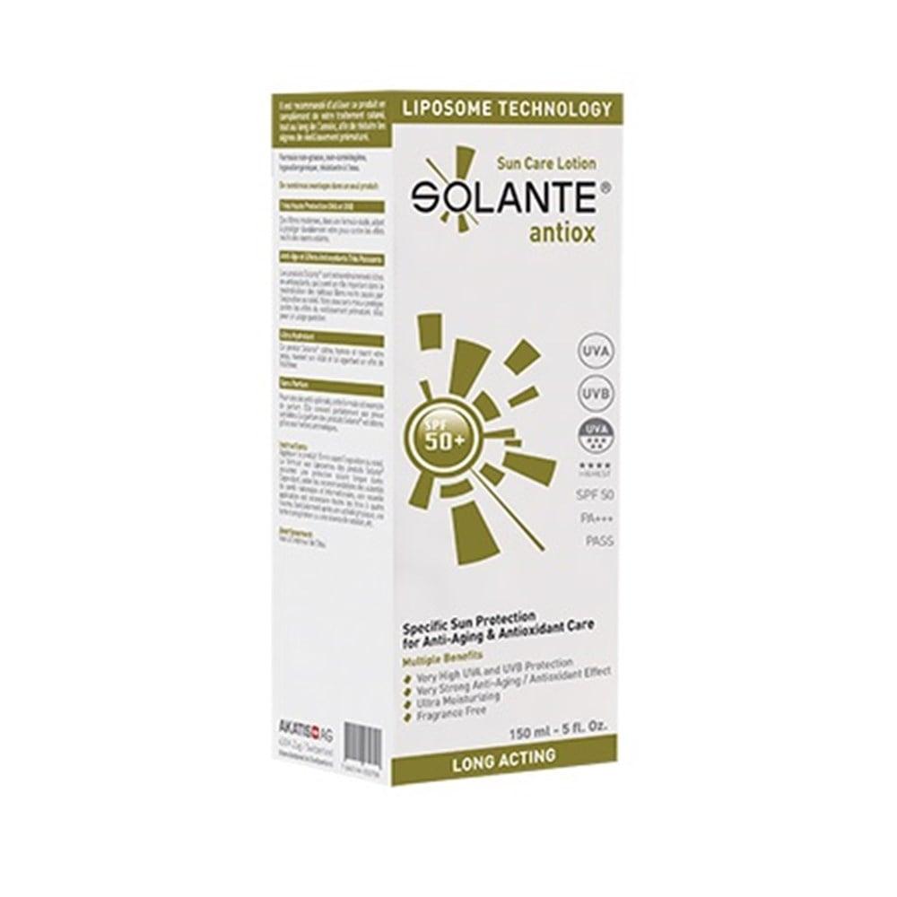 Solante Antiox Anti-Aging Sunscreen SPF 50+ for Sensitive Skin - 5.07 fl oz Solante Antiox Sunscreen SPF 50+ for Sensitive Skin Sunscreen, Anti-aging sunscreen, SPF 50+, Antioxidant sunscreen, Sensitive skin sunscreen, Water-resistant sunscreen, Oil-free sunscreen, Paraben-free, Perfume-free, Daily sunscreen, Broad-spectrum protection, Skin care, Anti-aging skin care