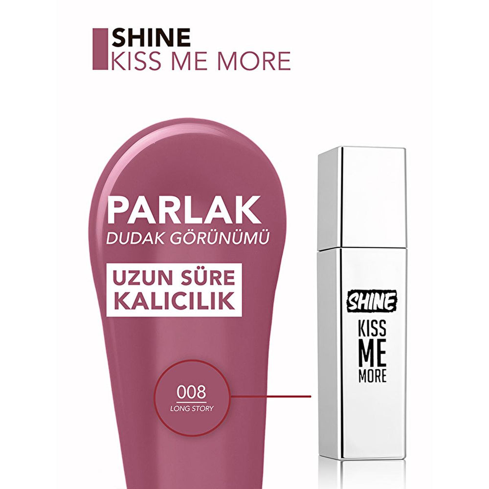 Flormar Shine Kiss Me More Liquid Lipstick - Long-Lasting Moisturizing Lip Color with Shiny Finish - view 4