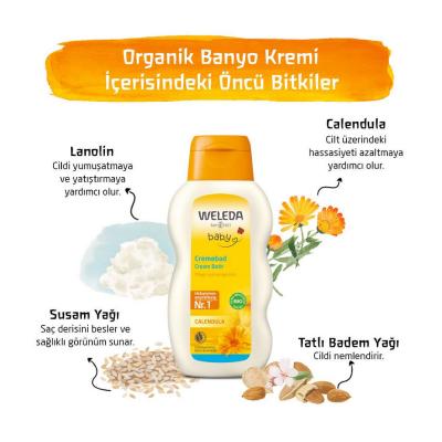 Weleda Organic Baby Bath Cream with Calendula - Gentle, Moisturizing, and Natural Skincare for Infants - 6.76 fl oz - view 4