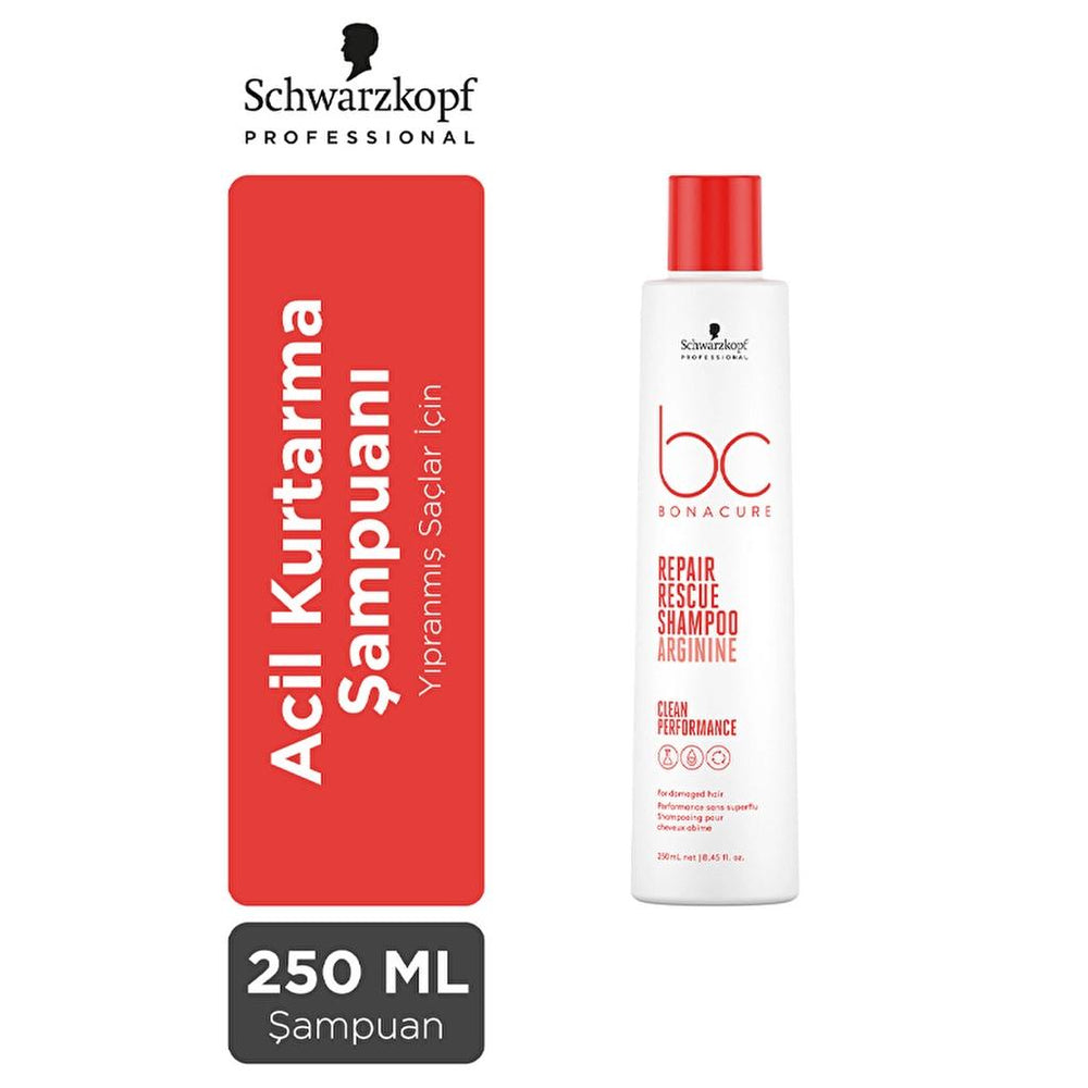 Bonacure Clean Repair Rescue Shampoo for Damaged Hair 250ml