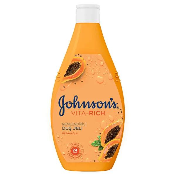 Johnson's Vita-Rich Moisturizing Shower Gel with Papaya Extract - 13.53 fl oz, Hydrating & Refreshing Johnson's Vita-Rich Shower Gel - Moisturizing & Refreshing moisturizing shower gel, papaya extract body wash, hydrating body cleanser, fragrant shower gel, Johnson's Vita-Rich, nourishing body wash, refreshing shower experience, luxurious body cleanser, dry skin relief, skin hydration, antioxidant benefits, spa-like shower experience