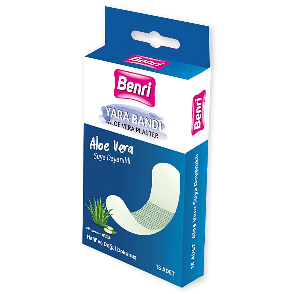 Benri Aloe Vera Wound Care Bandages - Latex-Free, Waterproof, Hypoallergenic - 15 Count Benri Aloe Vera Wound Bandages - Hypoallergenic & Waterproof Aloe Vera wound bandages, latex-free bandages, waterproof wound care, hypoallergenic bandages, breathable wound dressings, wound care, first aid, sensitive skin, outdoor activities, sports, minor cuts, scrapes