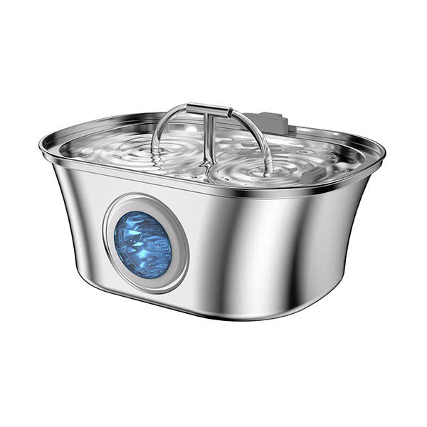 Electron Double Spout Stainless Steel Automatic Water Fountain 3.2L