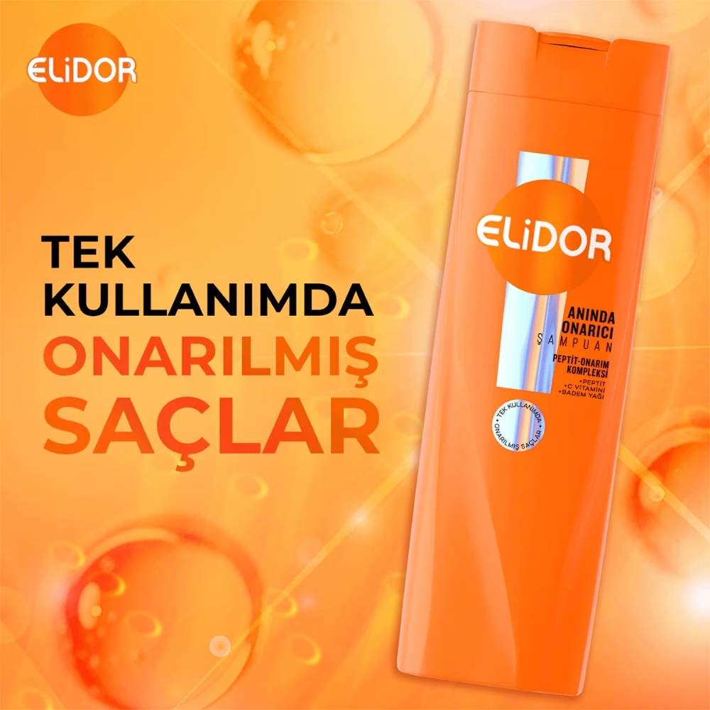 Elidor Instant Repair Shampoo for Damaged Hair 400ml