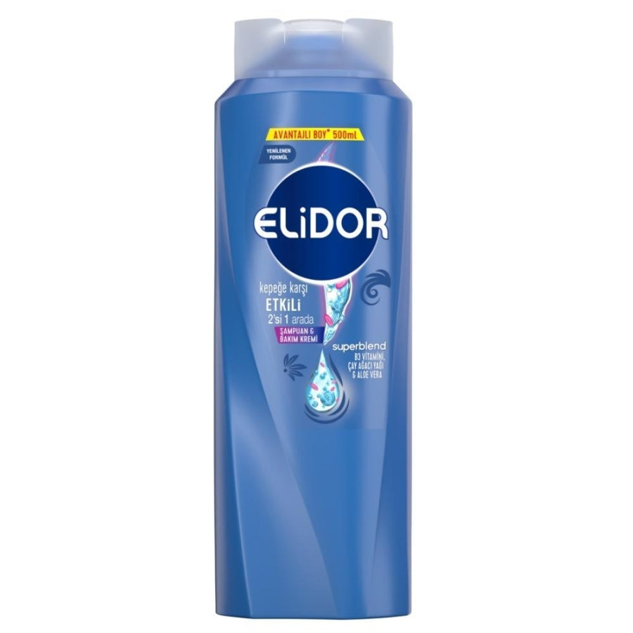 Elidor Anti-Dandruff 2-in-1 Shampoo & Conditioner 500ml