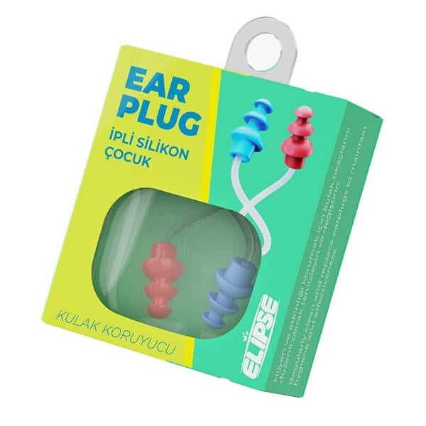 Elipse Kids Silicone Corded Earplugs for Water & Noise 1 Pair