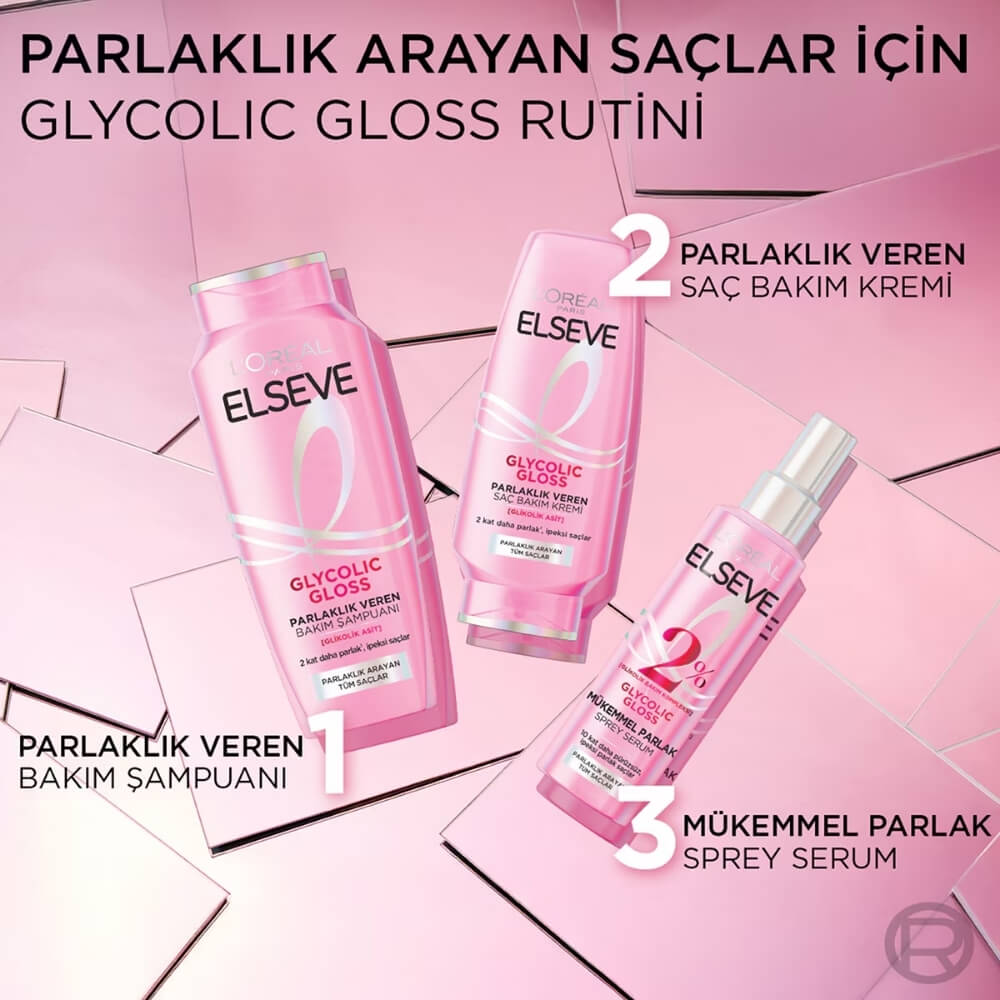 L'Oreal Paris Elseve Glycolic Gloss Shine Hair Serum 150 ml