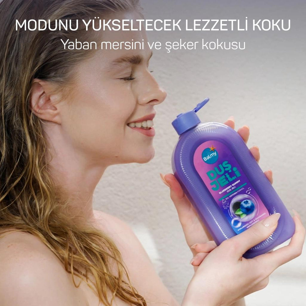Balmy Blueberry Sugar Shower Gel for Soft Skin 450 ml
