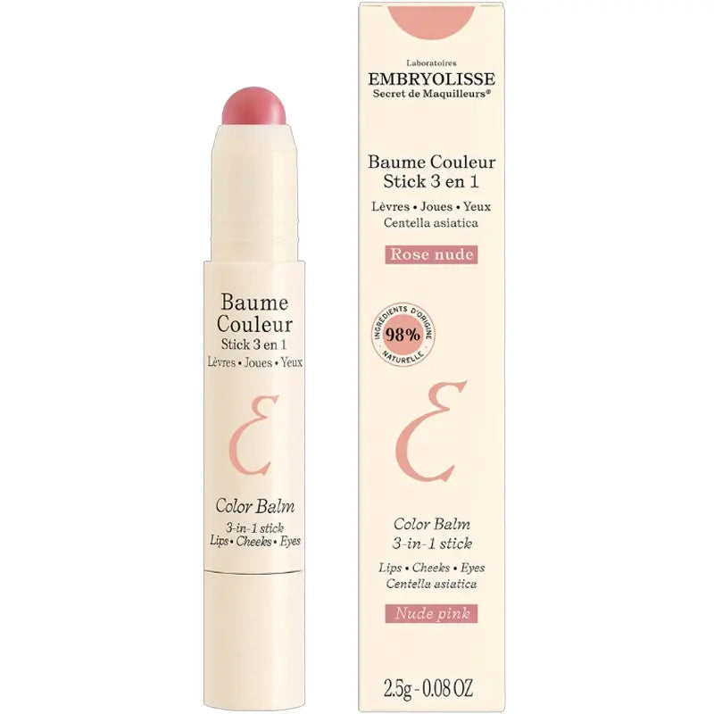 Embryolisse Color Balm 3-in-1 Hydrating Lip Tint Nude Pink 2.5g
