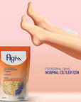 Agiss Natural Hard Wax Beans for Smooth Normal Skin 220g