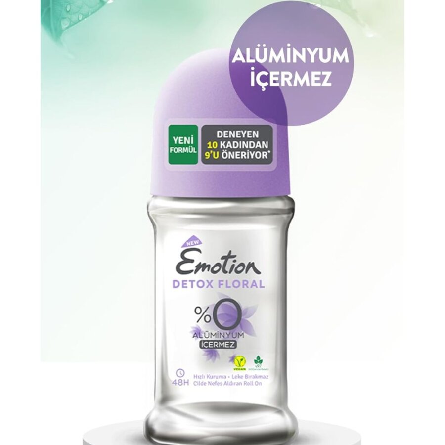 Emotion Detox Floral Deodorant Roll-On for Women 50ml