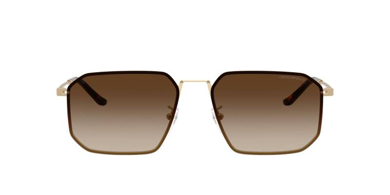 Emporio Armani 0EA2165D Brown Lens Metal Sunglasses 58mm