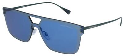 Emporio Armani 2048 3173/55 Green Metal Mirror Sunglasses