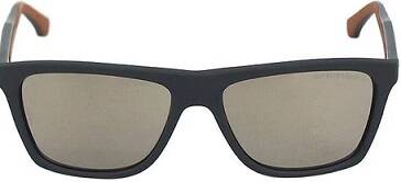 Emporio Armani 4001 5100/5A Mirrored Square Sunglasses 56mm