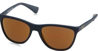 Emporio Armani 4053 5368/6H Matte Navy Mirror Sunglasses